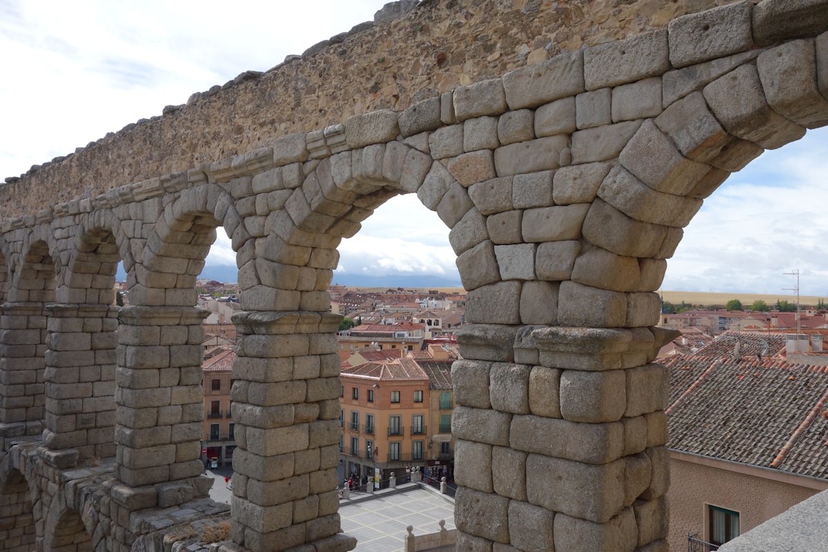 A view of a city from a high point of view