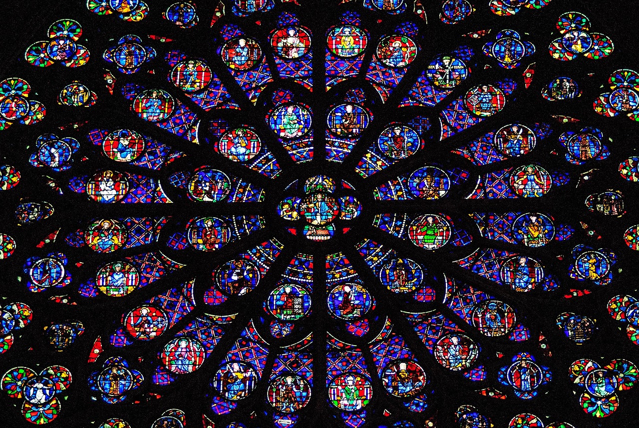stained glass window, rosette, church window, notre dame, notre dame, notre dame, notre dame, notre dame, notre dame