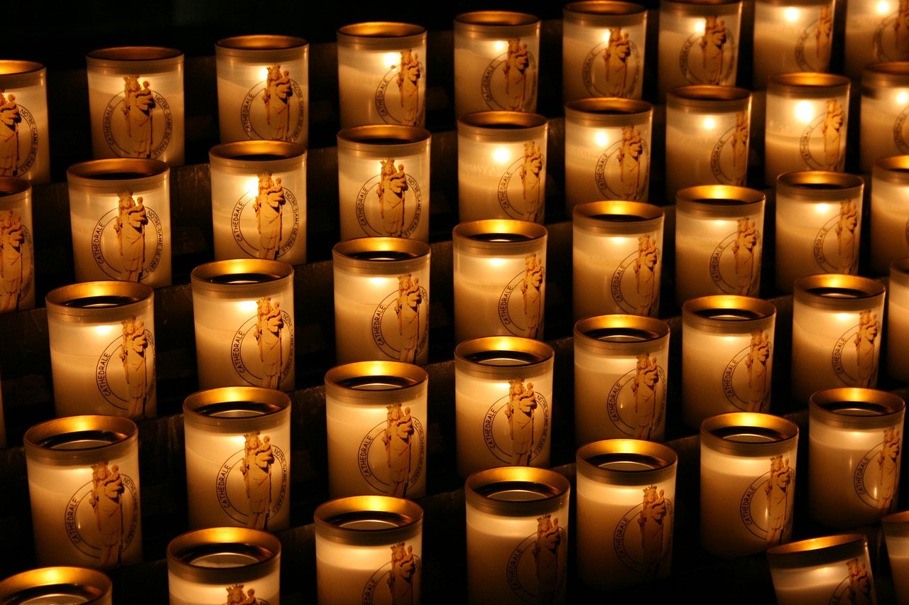 candles, lit candles, notre dame de paris, promise, faith