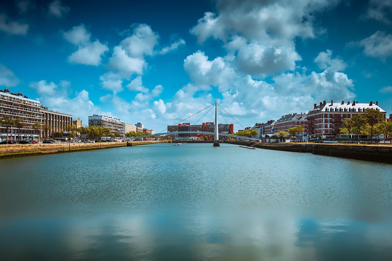le havre, france, normandy, river, travel, landscape, basin du commerce, le havre, le havre, le havre, le havre, le havre