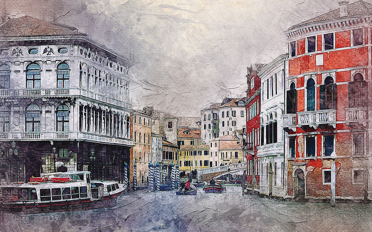 venice, small town, watercolor, small town, small town, small town, small town, small town