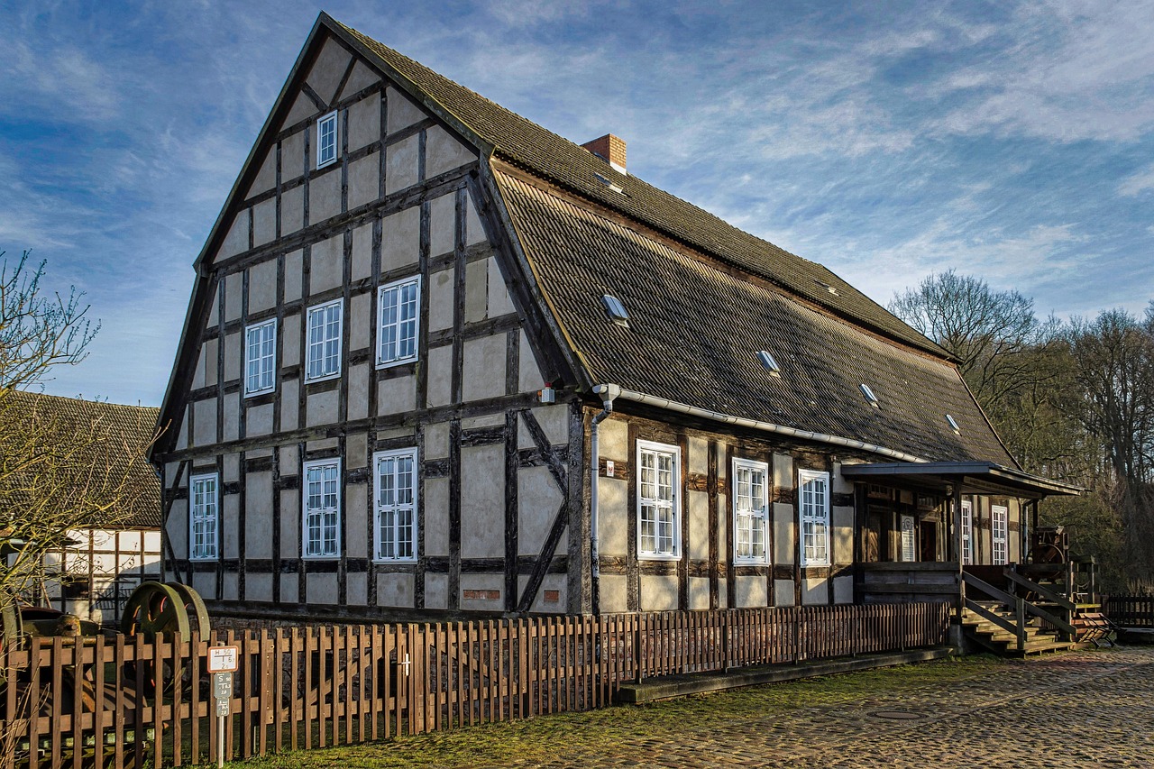 monastery mill, boitzenburg, uckermark, brandenburg, museum, old, historical, monument, worth seeing, flour, grind, functioning, truss