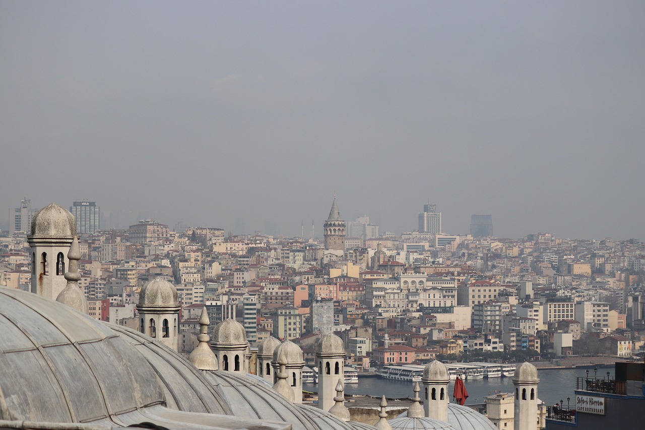 dome, baths, turkish bath, istanbul, suleymaniye, conqueror, turkey, jewish, date, work, architect, architectural, city, aesthetic, religion, islam, beautiful, minarets, prayer, galata, galata tower, view