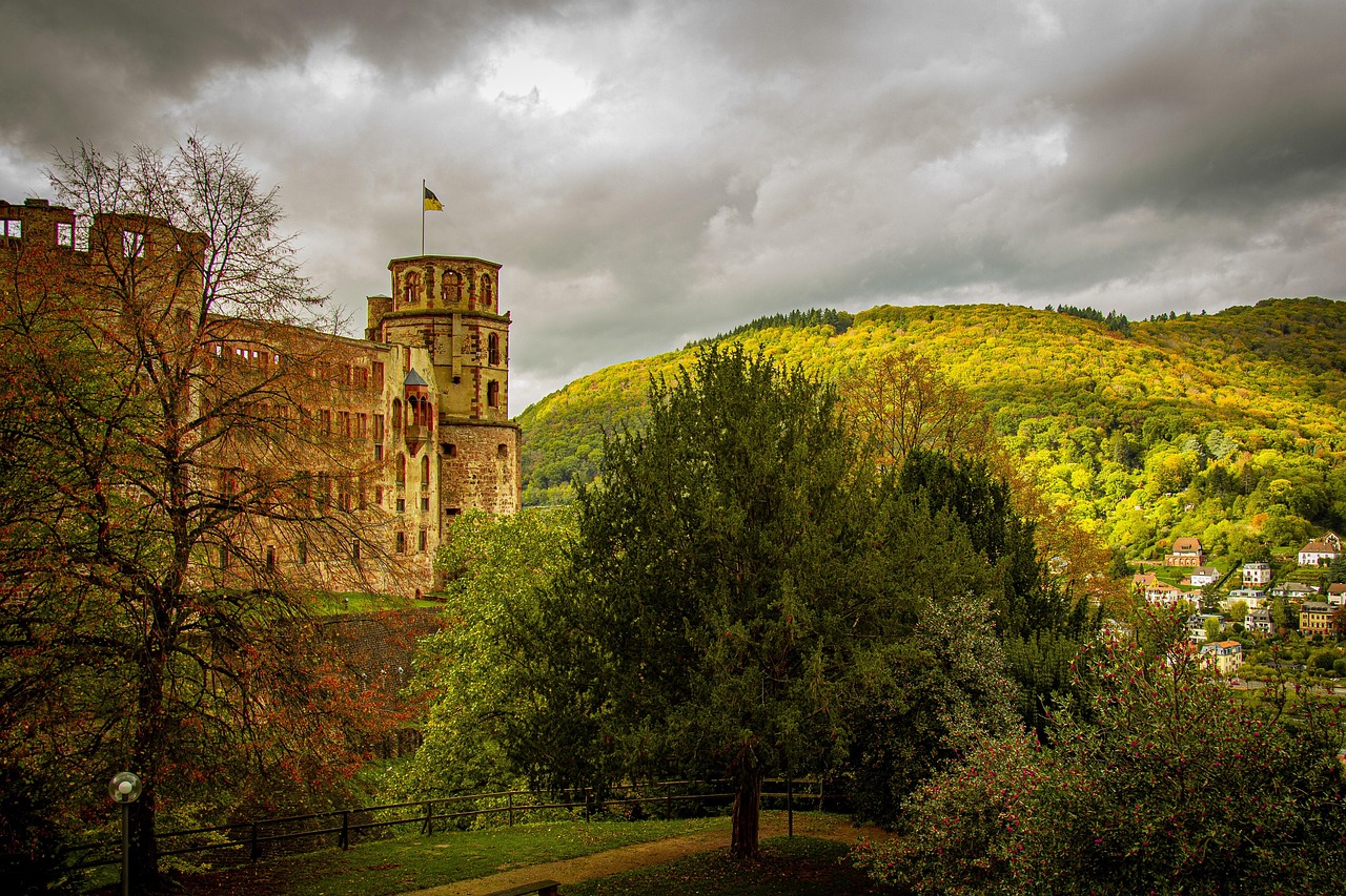 heidelberg, heidelberger schloss, ruin, historical, neckar
