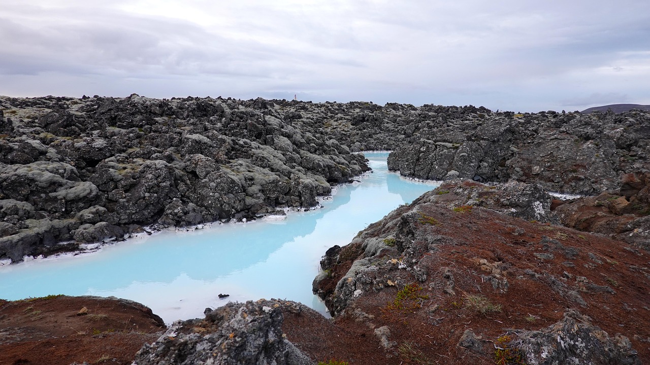 the blue lagoon, iceland, blue, landscape, volcanic, the thermal spa