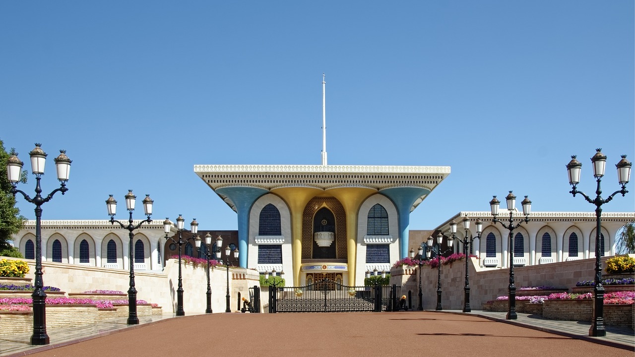 oman, muscat, nutmeg, capital city, city, building, palace qaṣr al-ʿalam, palace, lanterns, oman, oman, oman, oman, oman