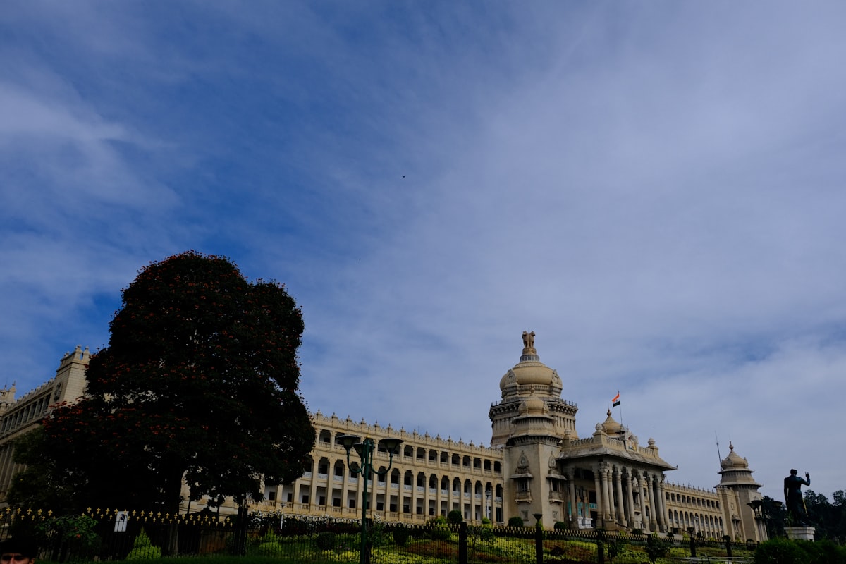 a large building with a clock tower on top of it