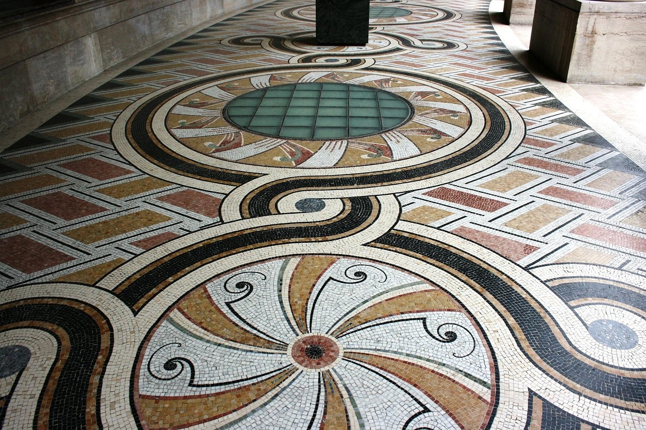 mosaic, petit palais, paris, france