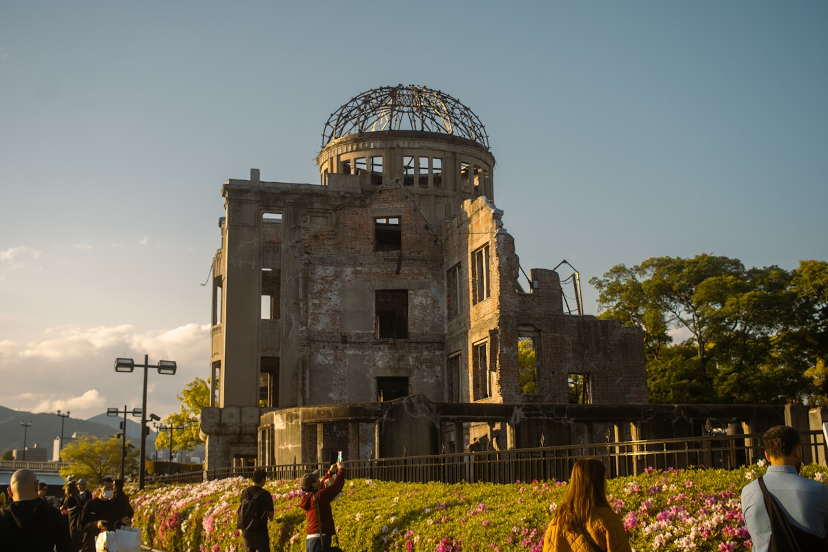 The atomic bomb dome stands as a solemn reminder.