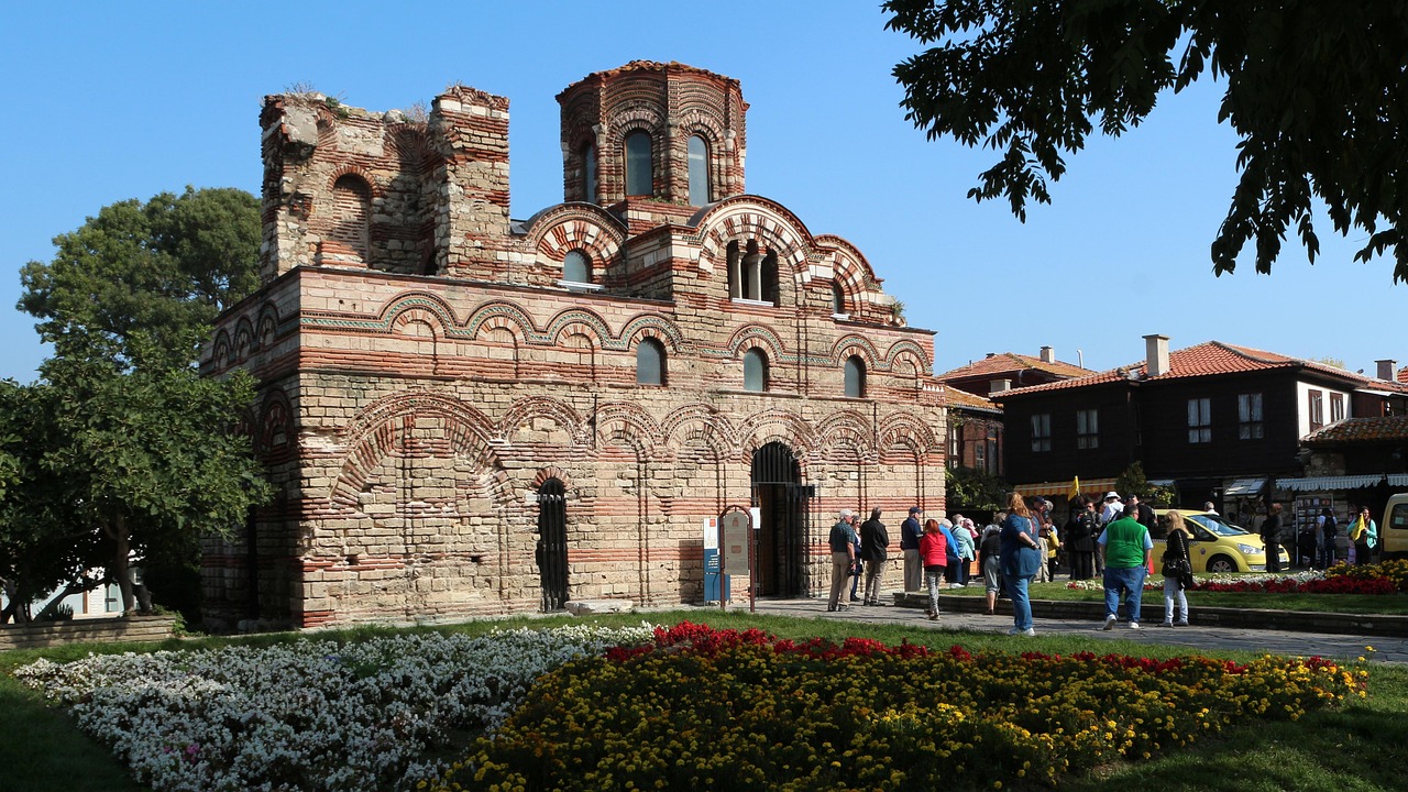 nesebar, christ pantocrator church, church, ancient, architecture, europe, bulgaria, heritage, old, nessebar, orthodox, religion, travel, town, city, landmark, christ, building, medieval, nature, unesco, pantocrator, tourism, summer, christianity, eastern, brick