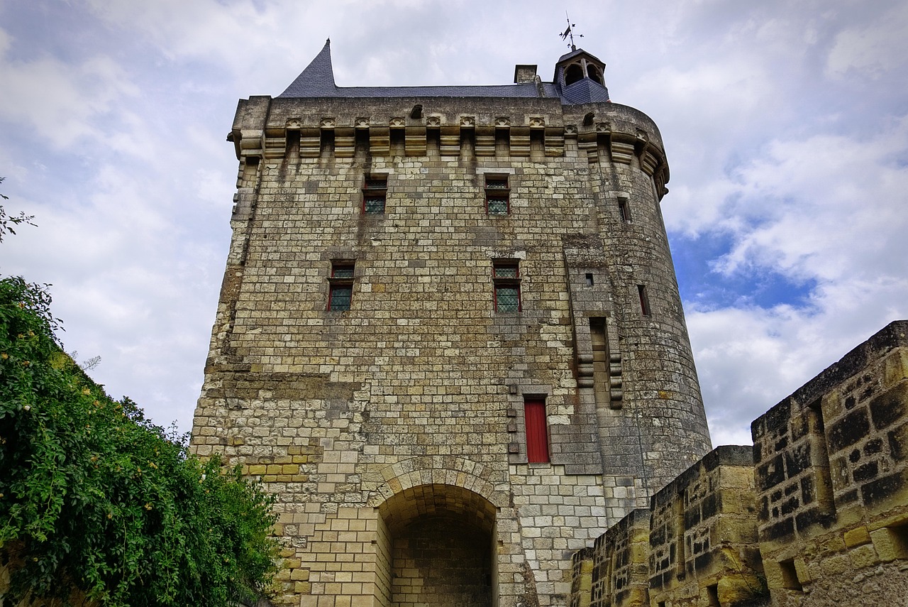 chinon, chateau de chinon, middle age, nature, sky, france, chateau, cloud, indre-et-loire, heritage