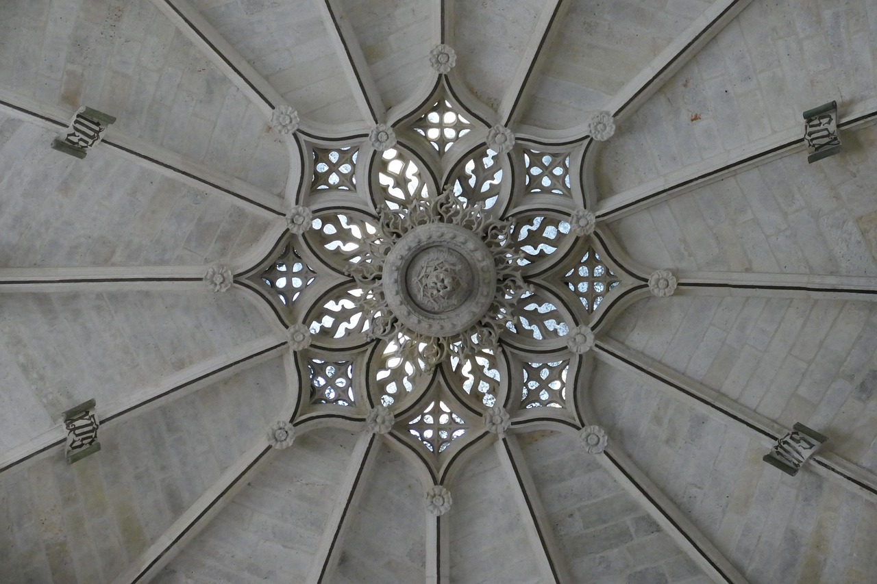 cathedral, church, burgos-rosa de lima, spain, maria, religion, star, ceiling, architecture, history, catholic