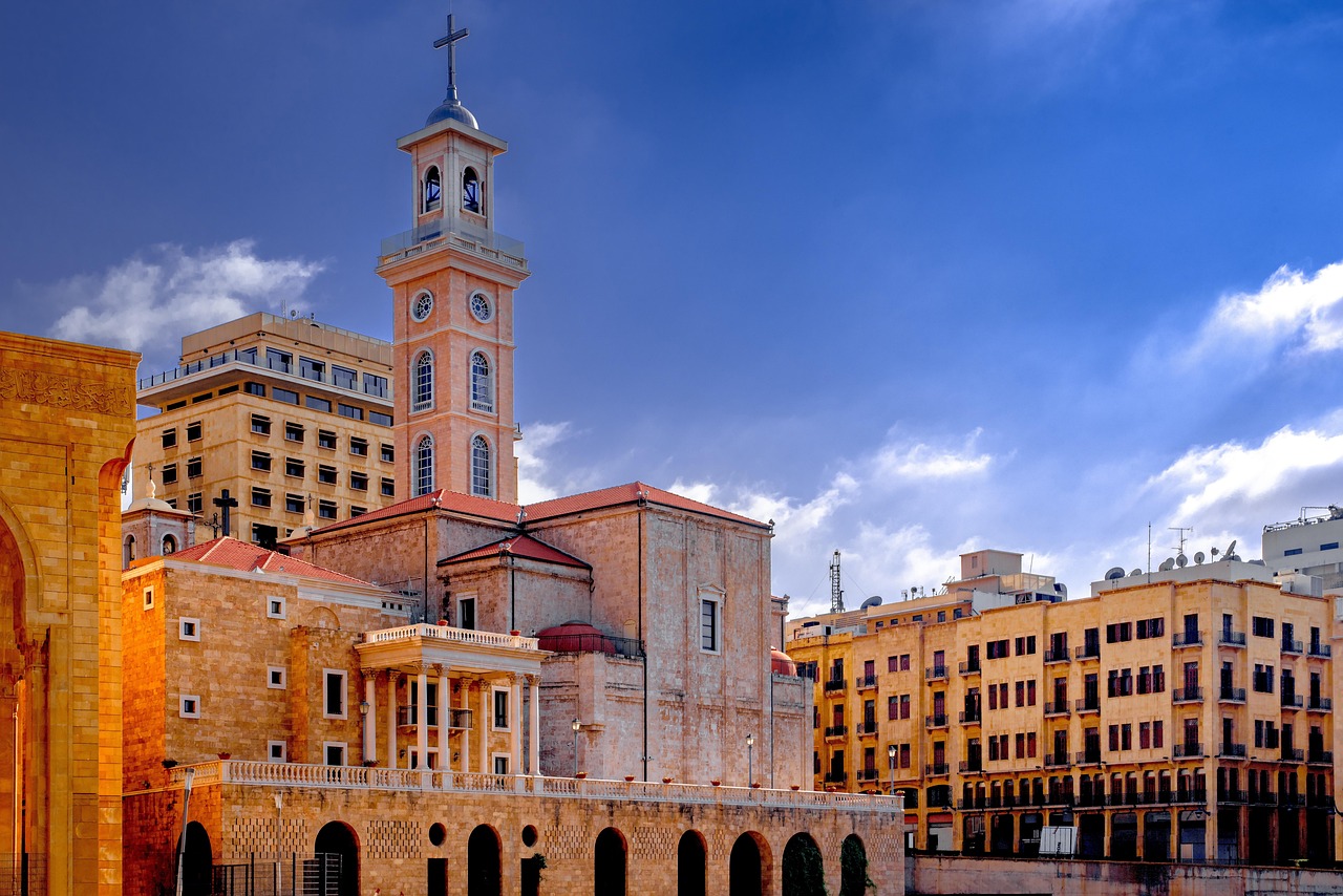 cathedral, saint-georges, church, maronite, religion, christian, bell tower, campanile, beirut, lebanon, beirut, beirut, beirut, beirut, beirut, lebanon, lebanon, lebanon