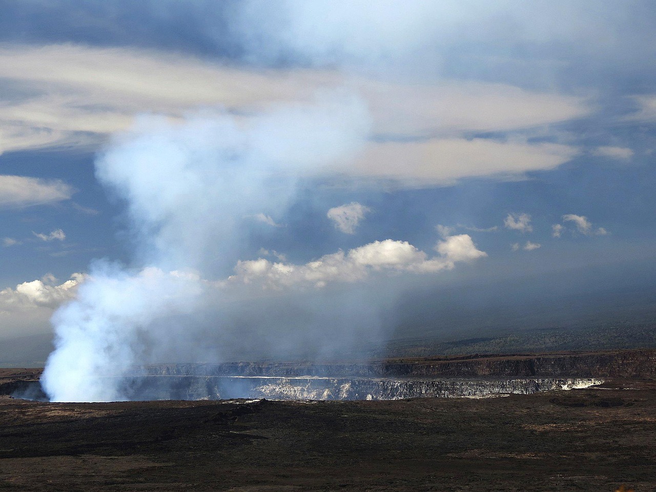 volcano, caldera, hawaii, kilauea, active volcano, crater, landscape, nature, kilauea, kilauea, kilauea, kilauea, kilauea