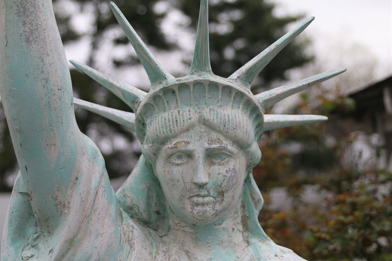 art, sculpture, statue, liberty, statue of liberty, history, monument, historic, gray history
