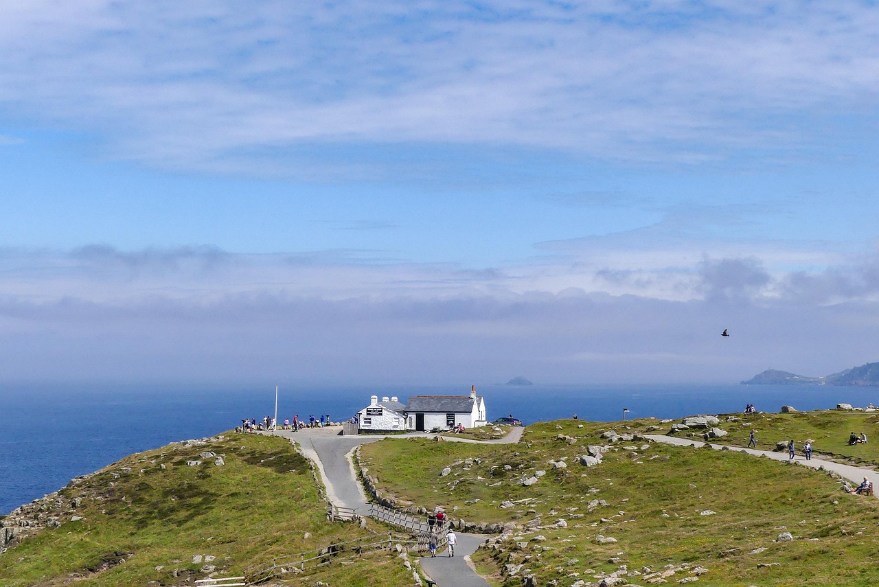nature, sea, land's end, cornwall, england, views, landmark
