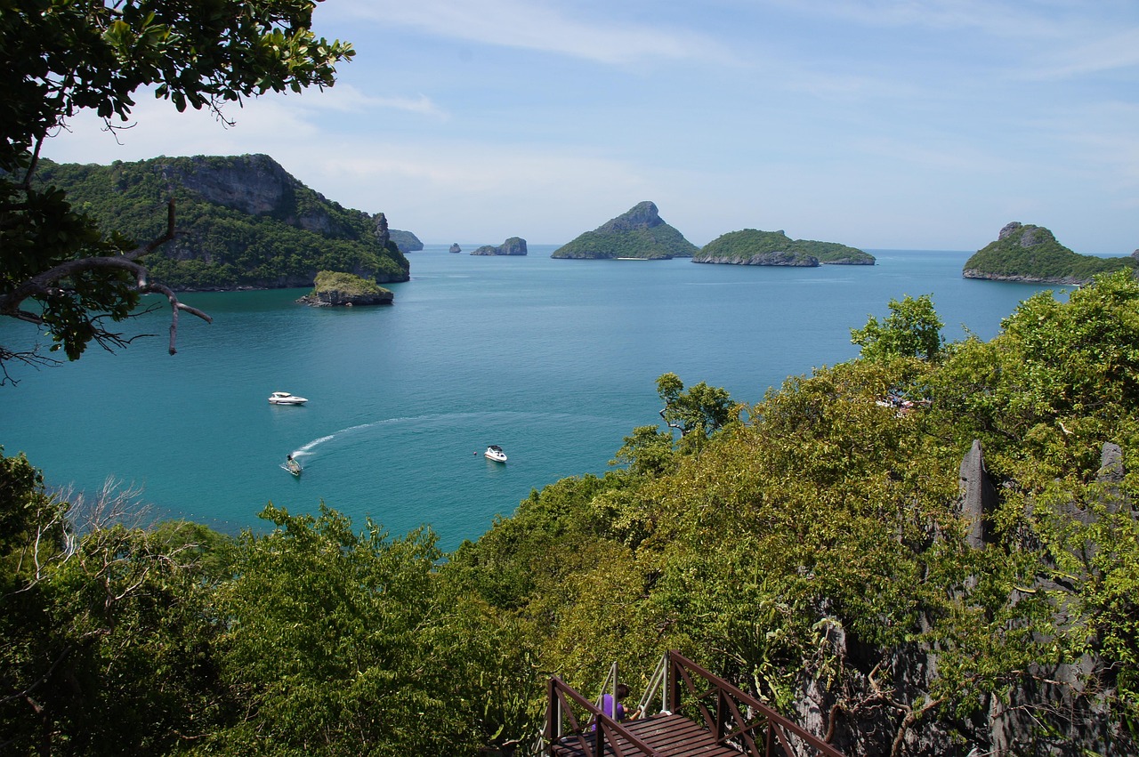 lagoon, view, landscape