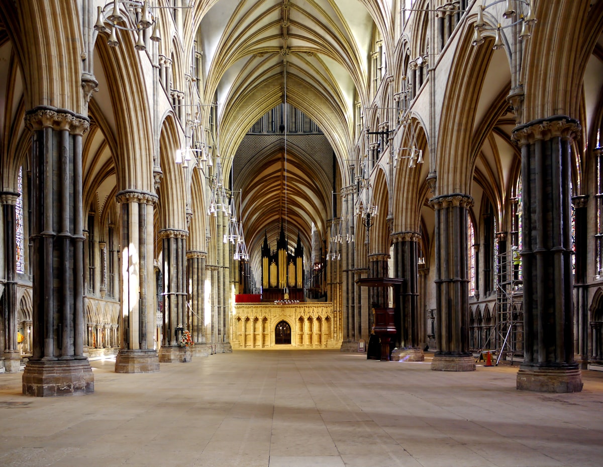 grey concrete church