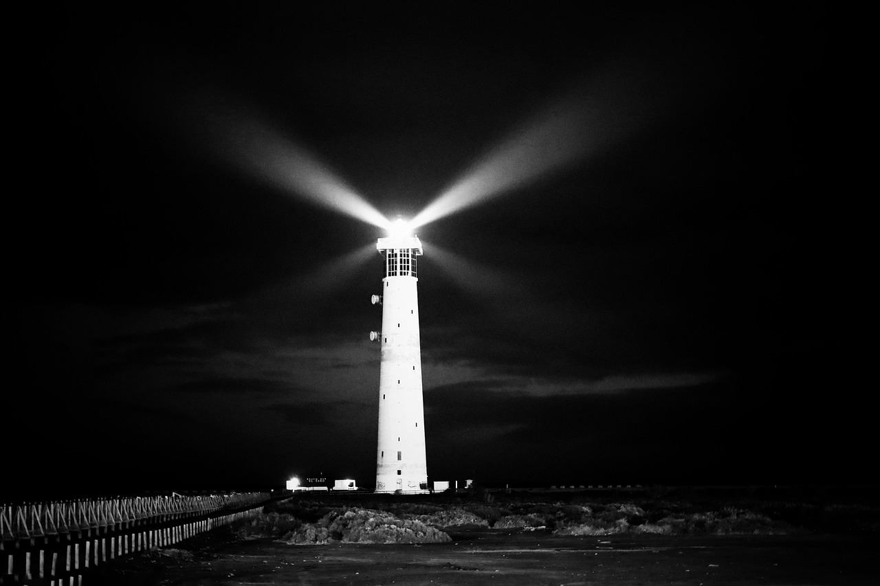 lighthouse, beacon, atlantic, spain, black-and-white, night, canary islands, monochrome, lighthouse, lighthouse, lighthouse, lighthouse, lighthouse, beacon, beacon, beacon