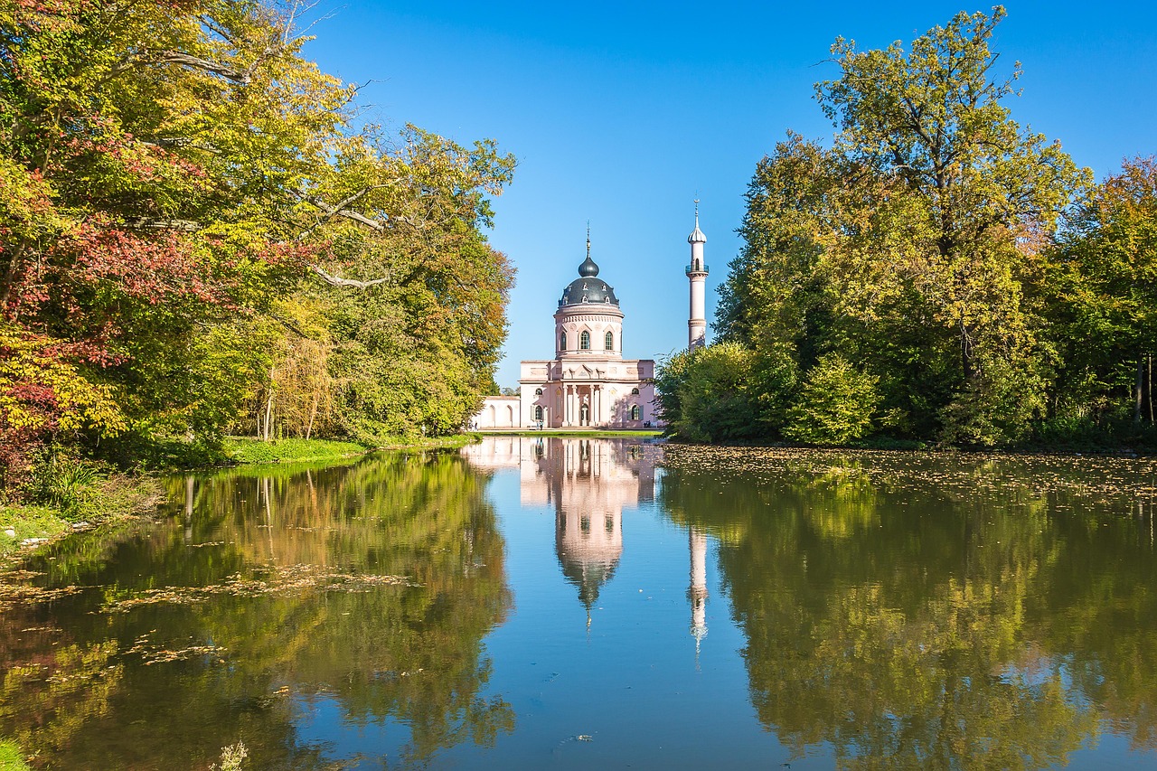 schwetzingen, mosque, red mosque, orient, palace garden, islam, minaret, castle park, schwetzingen, schwetzingen, mosque, mosque, mosque, mosque, mosque, islam
