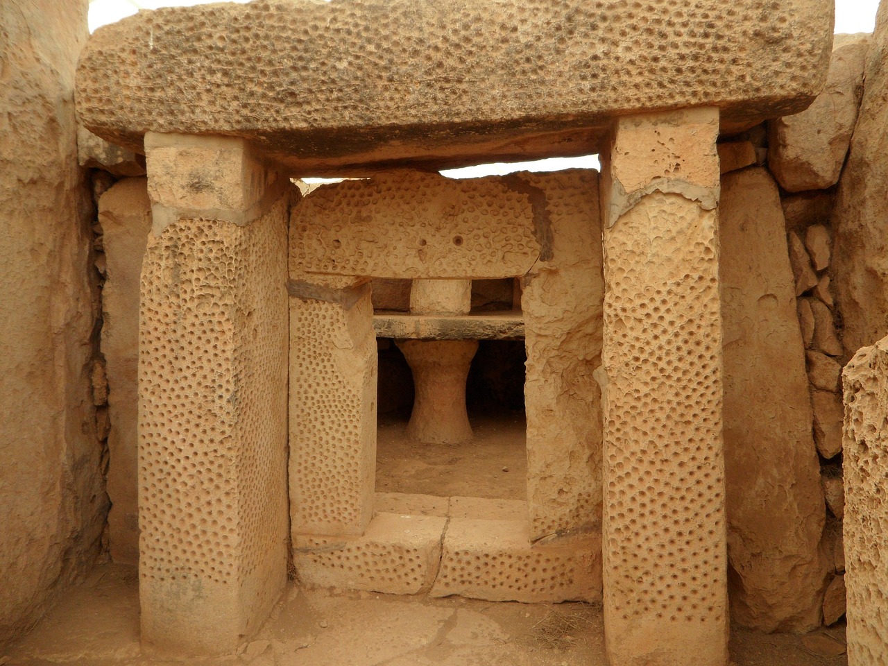 excavation, archaeology, high culture, culture, temple, old, stone, limestone, decorated, malta, mnajdra, malta, malta, malta, malta, malta, mnajdra