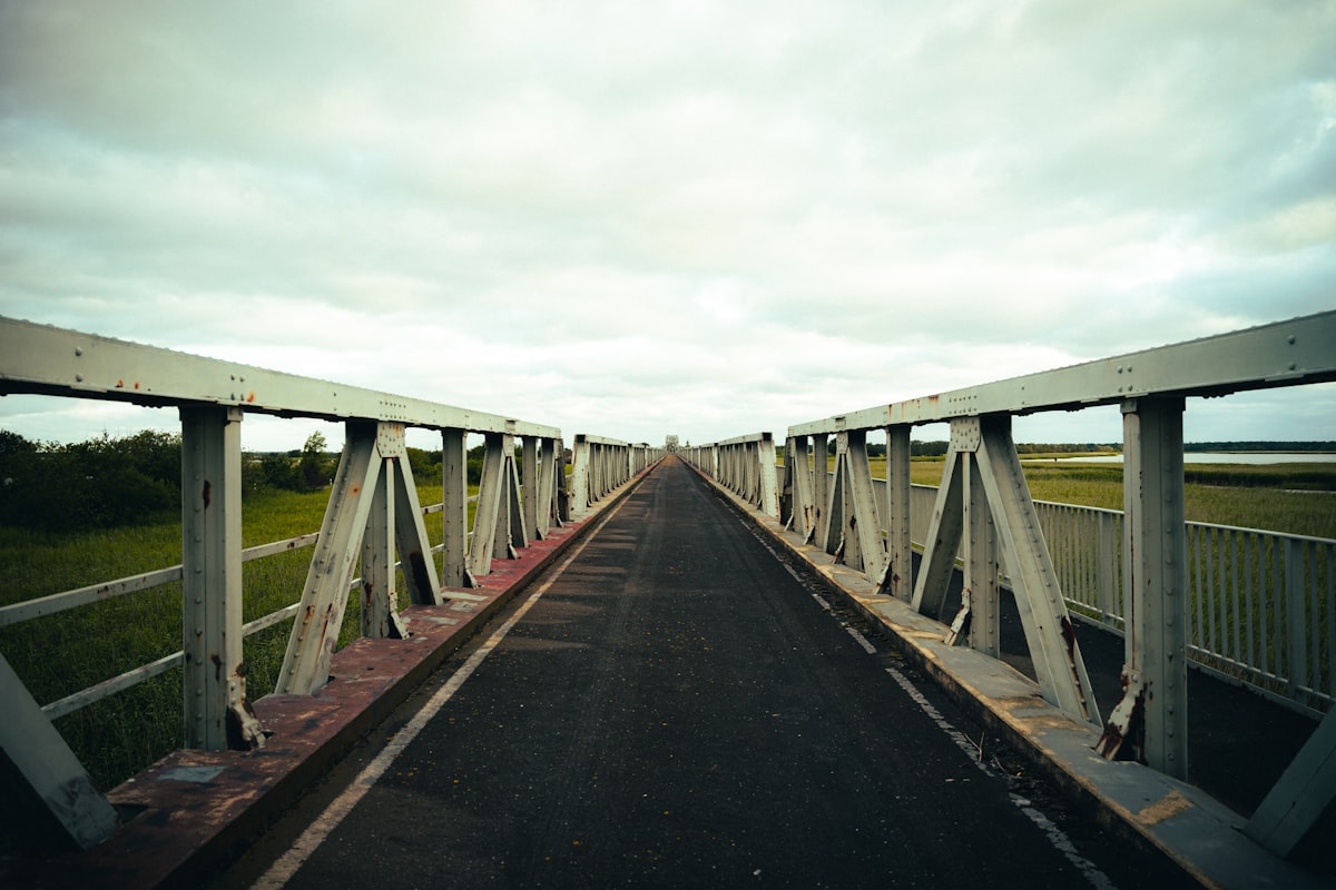 a bridge over a body of water