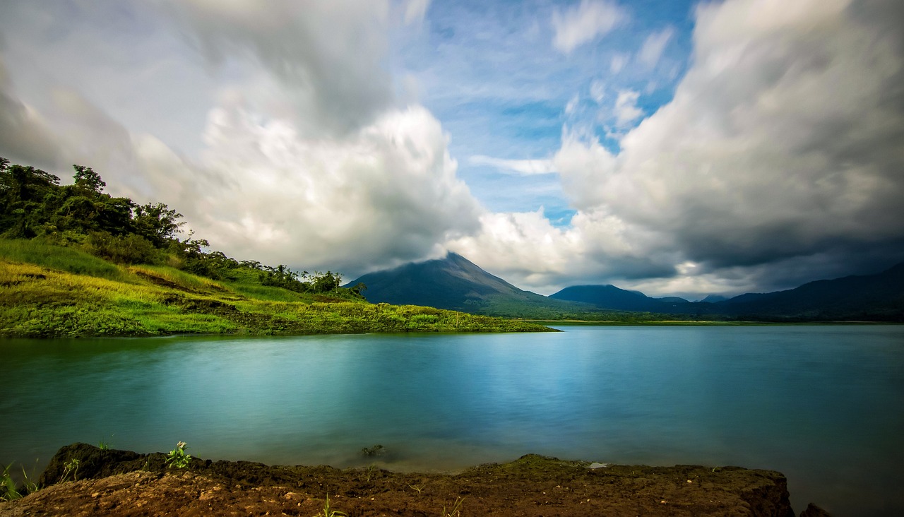 lake, nature, scenery, scenic, mountains, highlands, cloudy sky, water, lake arenal, costa rica, costa rica, costa rica, costa rica, costa rica, costa rica