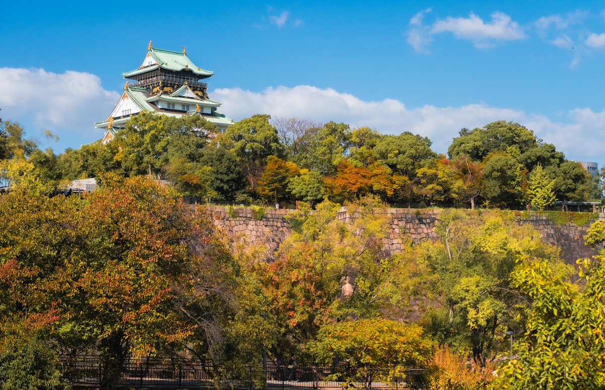 A view of a building from across the water