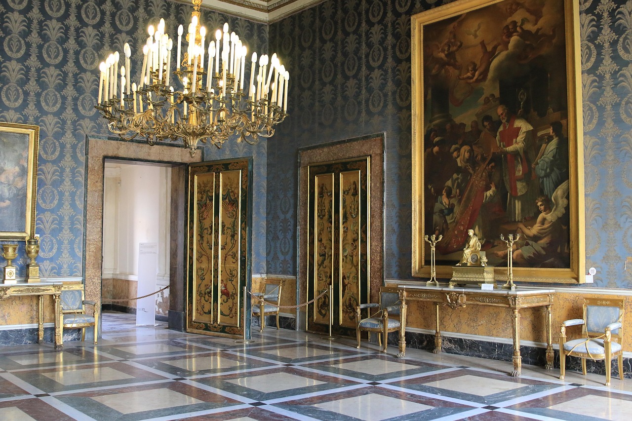 naples, italy, palazzo, reale, museum, royal, apartments