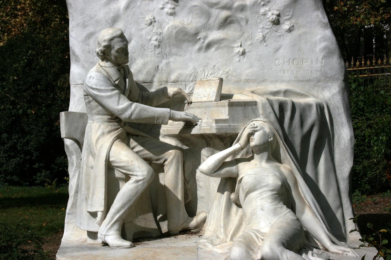 chopin, monument, piano, music, parc monceau, paris, chopin, chopin, chopin, chopin, chopin, piano