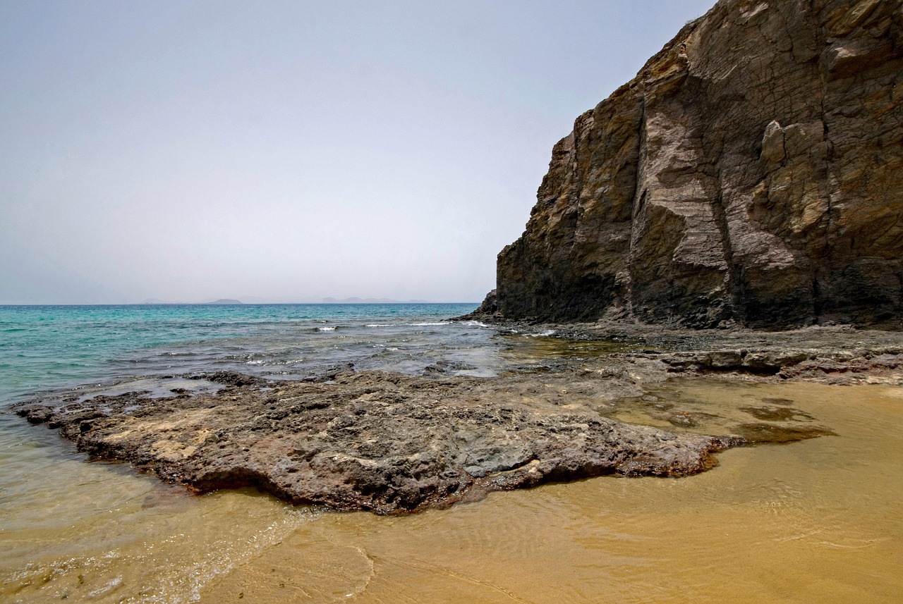 playa mujeres, lanzarote, canary islands, spain, africa, sea, beach, water, coast, sandy beach, rock, bay, heaven, vacations, summer, landscape, nature