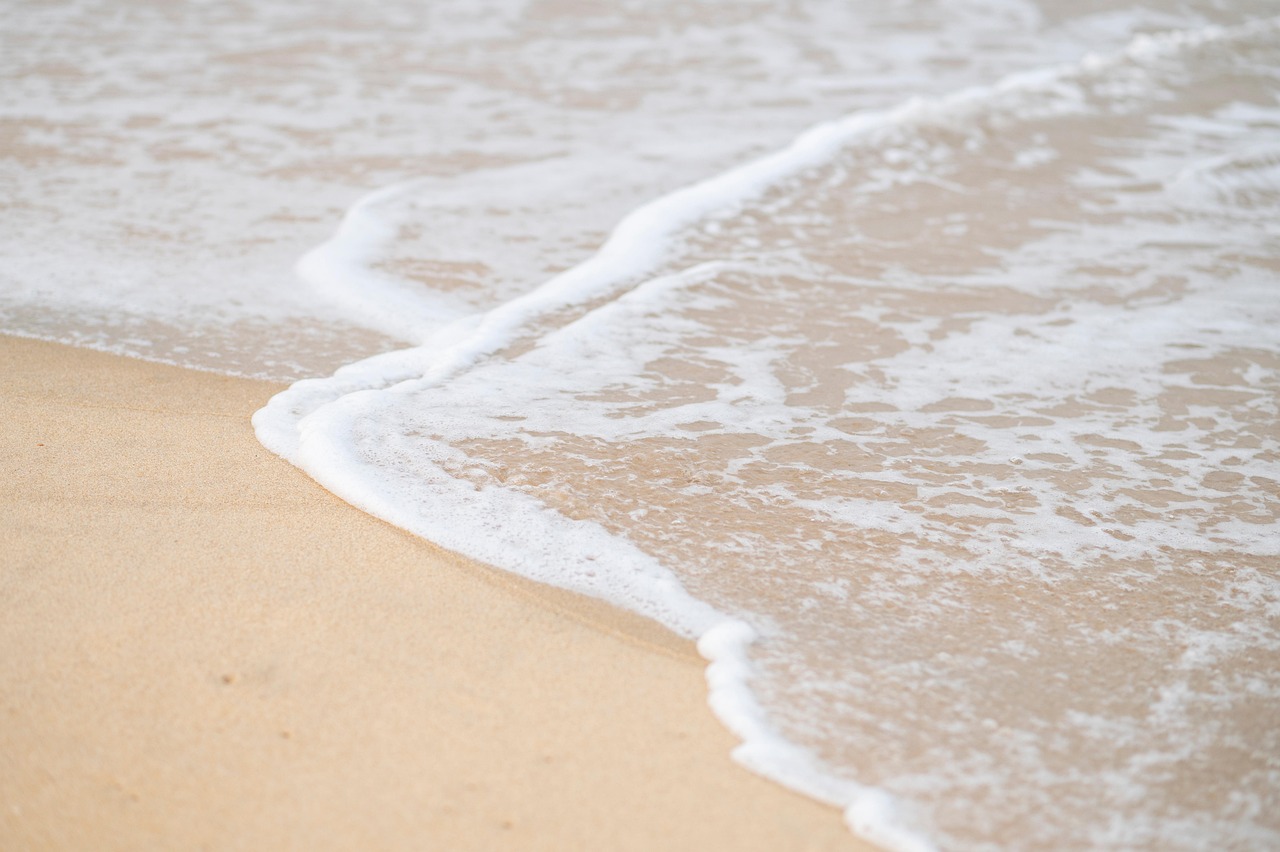 sand, waves, nature, beach, sea, spume, country