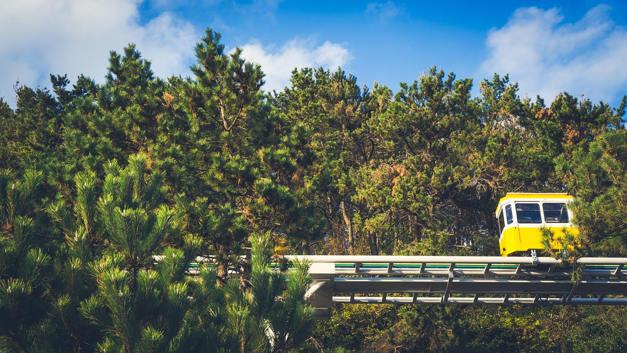 winter, landscape, mountain, nature, trams, rail, railroad, korea, republic of korea, busan, haeundae beach, busan, busan, busan, busan, busan
