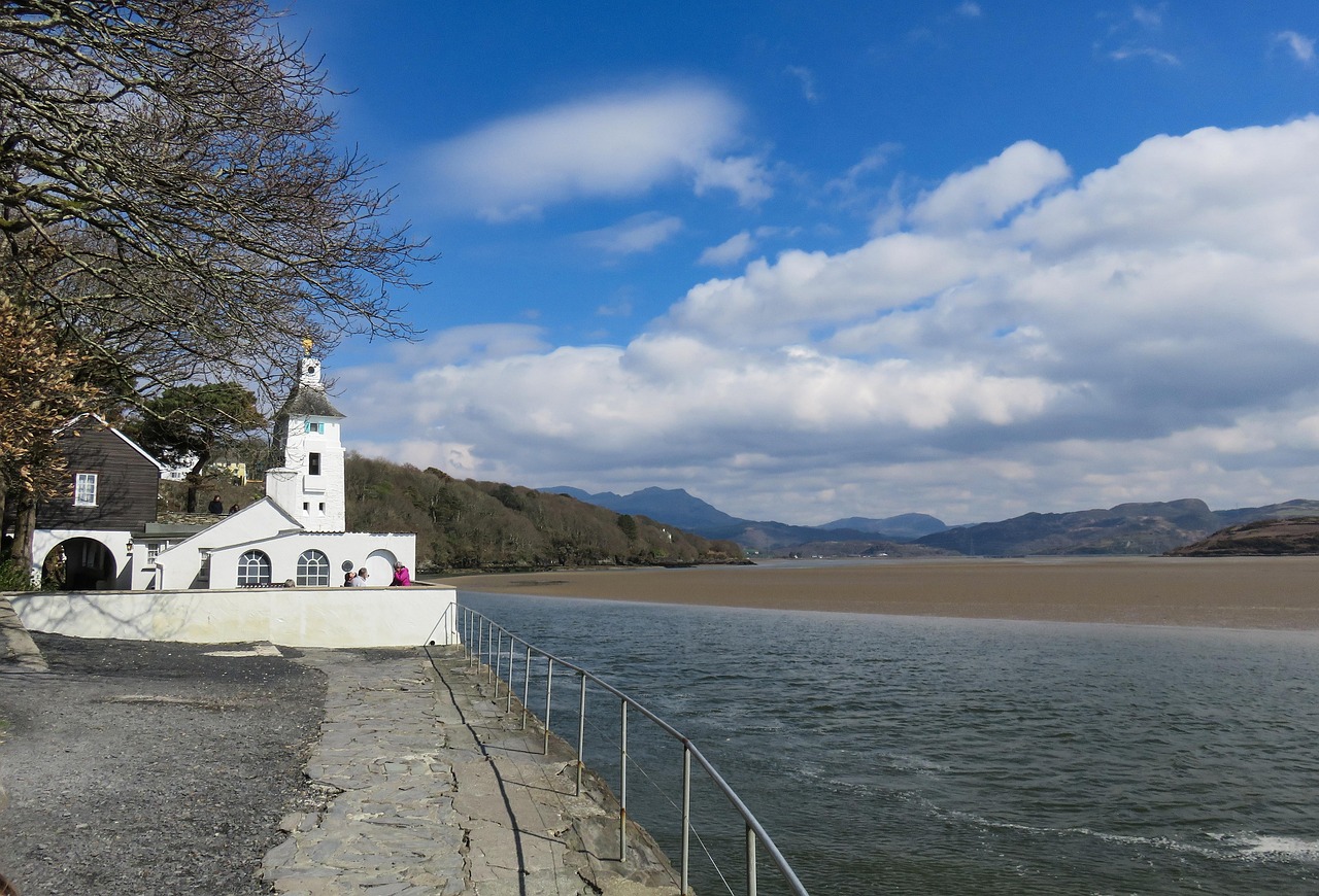 portmeirion, snowdonia, north wales, uk, sea, wales, landscape, coastline, coastal, seaside, coast, mountains, sand, estuary, gwynedd, portmeirion, portmeirion, portmeirion, portmeirion, portmeirion