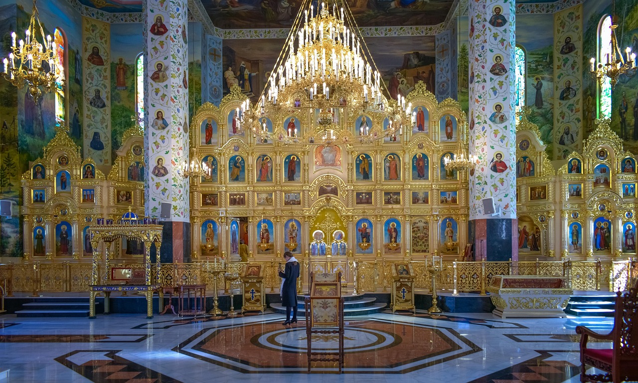 tamassos bishop, russian church, icon screen, golden, interior, architecture, religion, orthodox, episkopeio, cyprus, christianity, russian church, russian church, russian church, russian church, russian church, orthodox, orthodox, orthodox