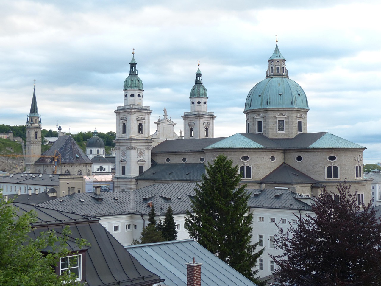 salzburg cathedral, dom, cathedral, roman catholic, church, dome, archdiocese of salzburg, italy, salzburg, rupert, virgil, baroque building, baroque, transept, tower, nave, monument protection, unesco world heritage, unesco, world heritage site, historic centre, residenzplatz, austria
