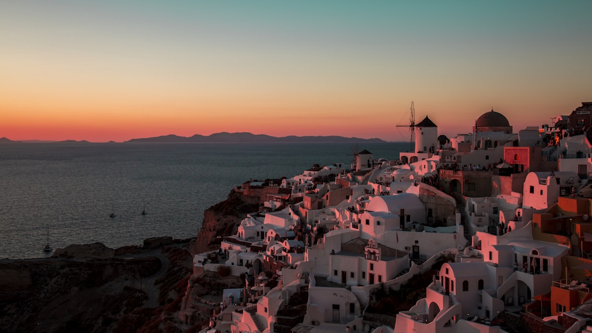 aerial view of assorted-color houses