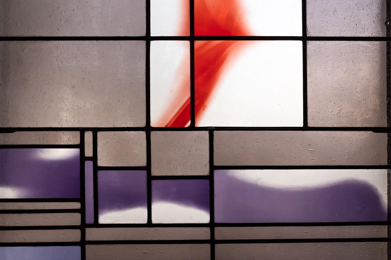 stained glass window, church, st, johann baptist, new-ulm, garrison church, building, chapel, expressionism, gottfried böhm