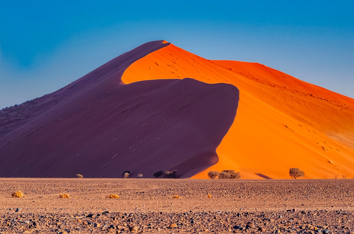 brown sand dunes under blue sky during daytime
