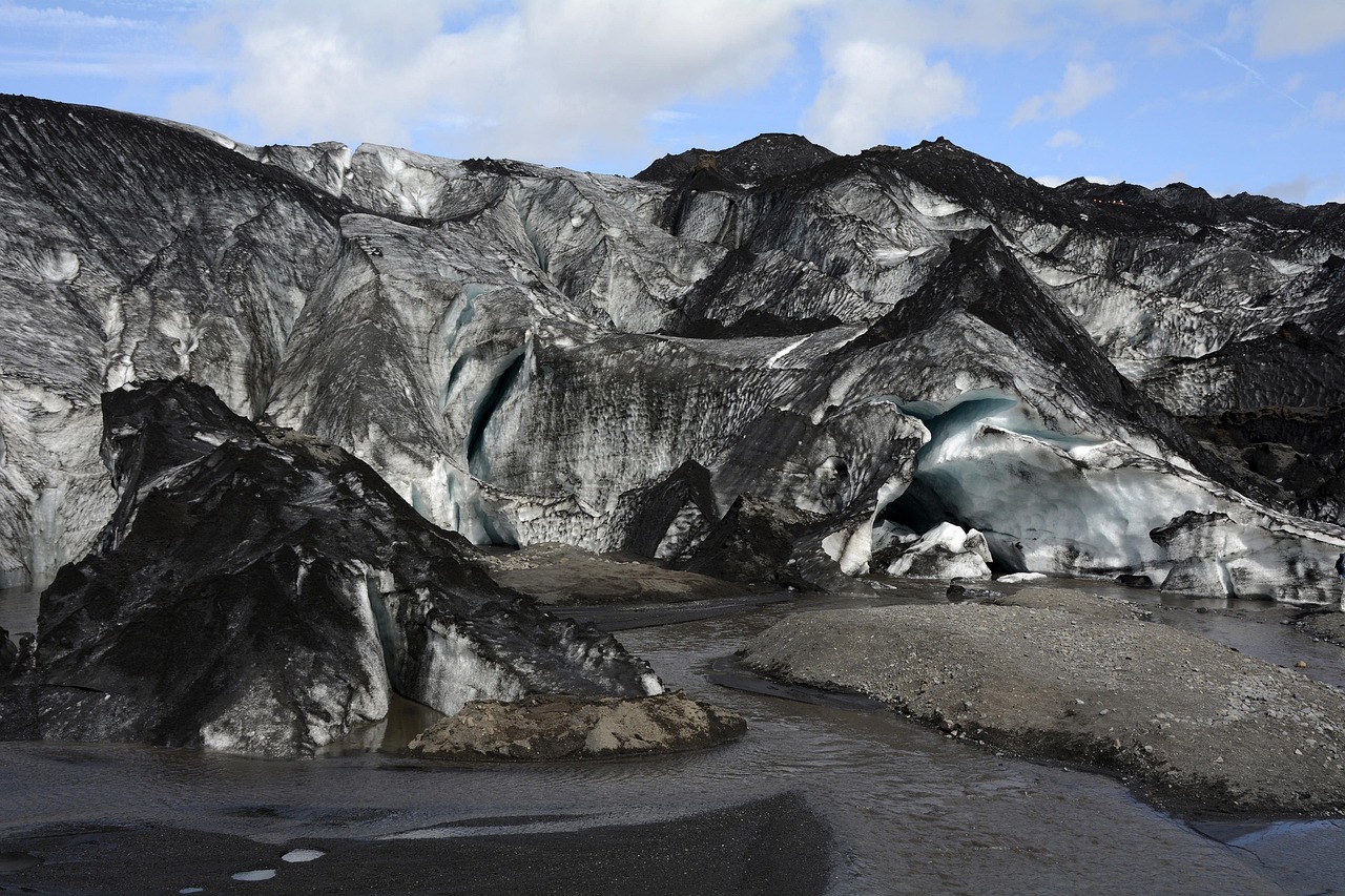 glacier tongue, sólheimajökull, iceland, nature, landscape, ice cream, frozen, mýrdalsjökull plateau glacier, black, white, blue, sólheimajökull, sólheimajökull, sólheimajökull, sólheimajökull, sólheimajökull