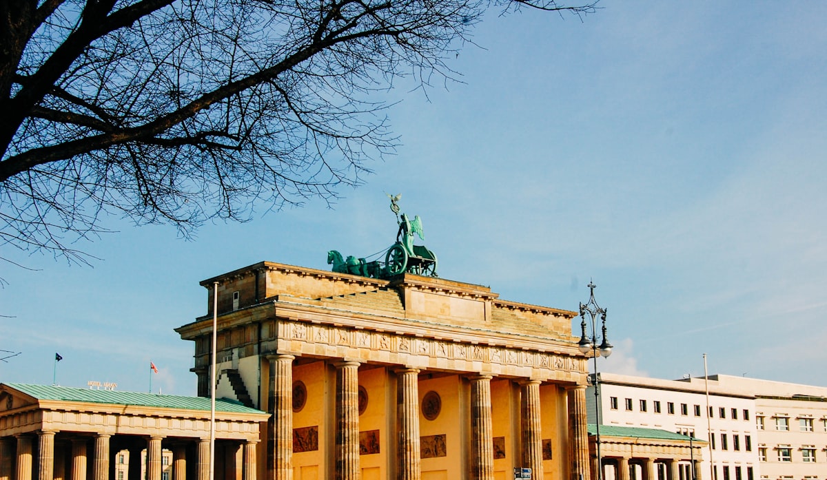 a statue on top of a building