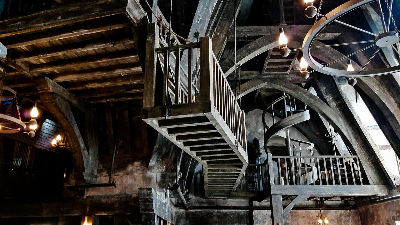 hogwarts, harry potter, magic, conjure up, old, magic school, building, universal studio, los angeles, timber construction, stairs, moving stairs, hogwarts, hogwarts, harry potter, harry potter, harry potter, harry potter, harry potter