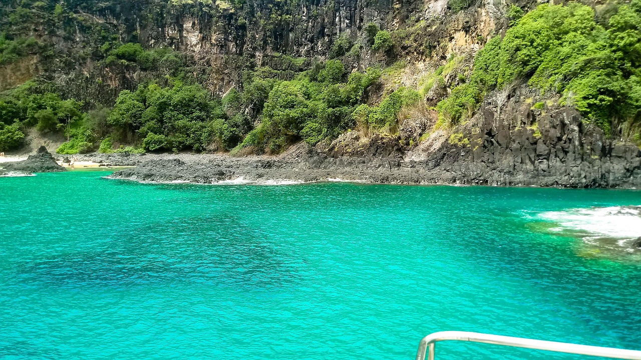 fernando, in, noronha, sea, nature, island, perfect, boat, landscape, ocean, atlantic ocean, beach