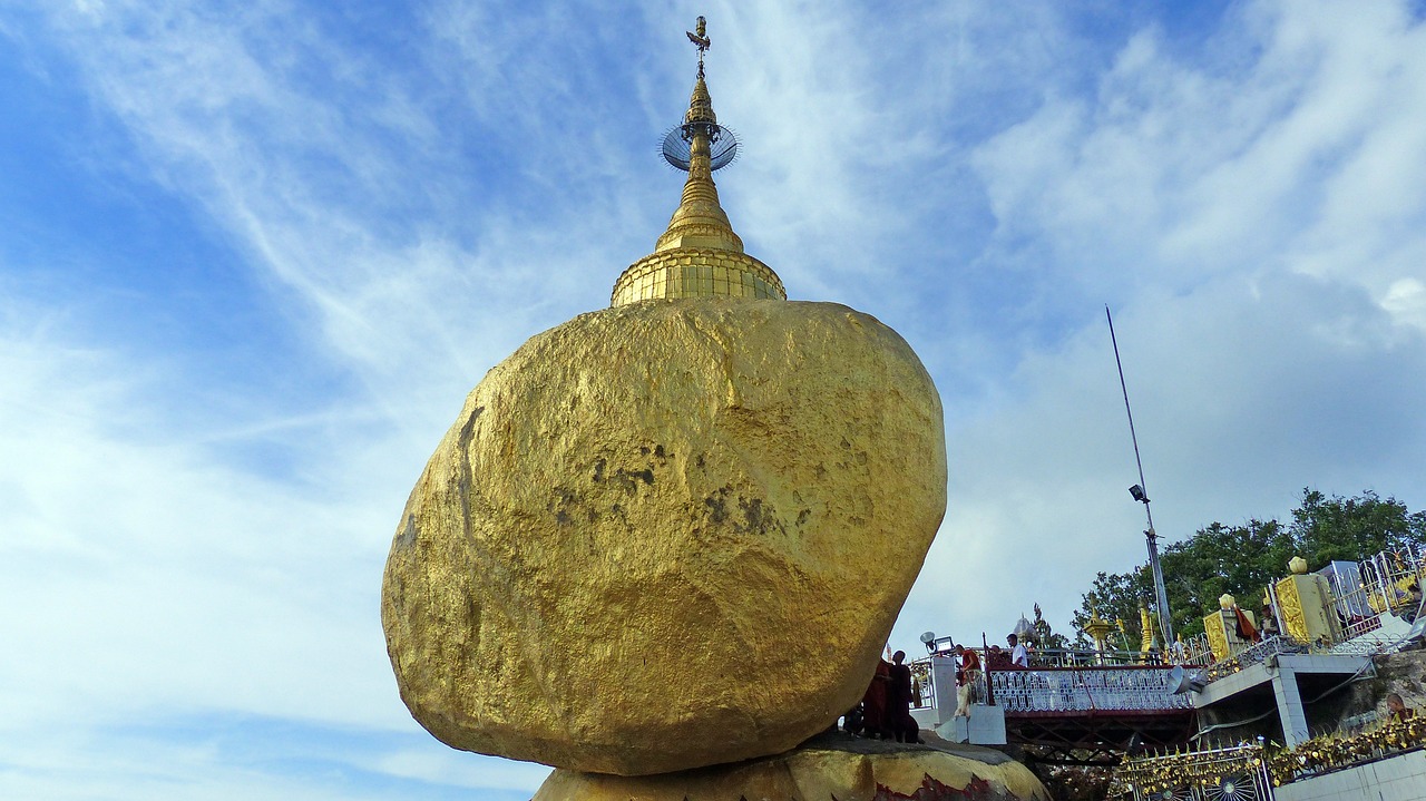 heaven, architecture, travel, golden rock, rock, myanmar, hpa-ann, golden rock, golden rock, golden rock, golden rock, golden rock