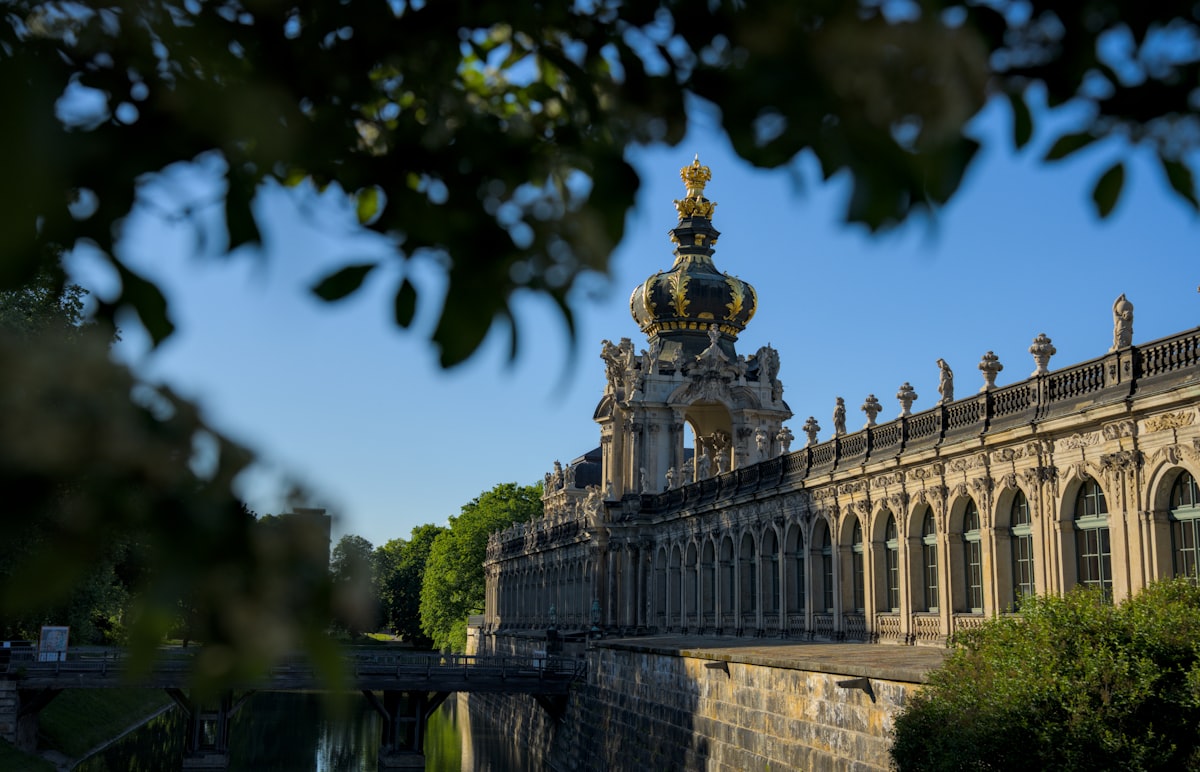Historic stone building with ornate crown detail