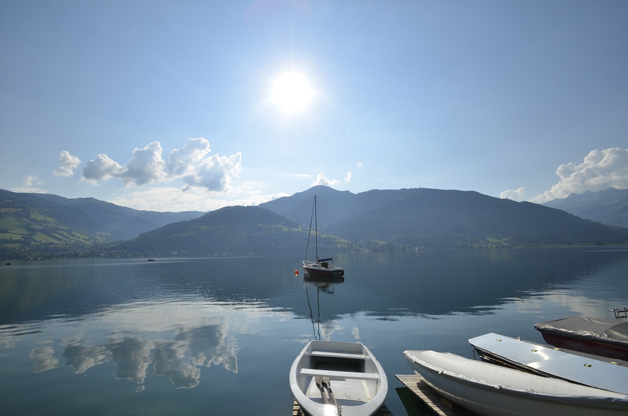 zell am see, nature, zellersee, salzburg, boats, lake, lakeside, landscape
