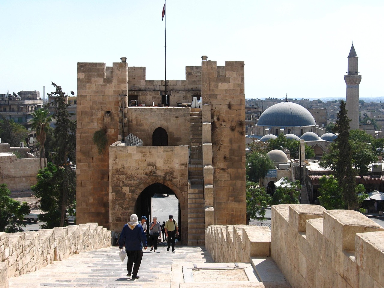 syria, aleppo, citadel, entrance, tower, syria, syria, syria, syria, syria, aleppo, aleppo, aleppo