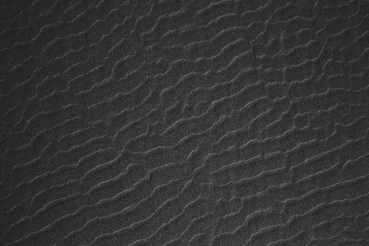 black, sand, beach, pattern, nature, texture, gray beach, gray texture, gray pattern, gray sand