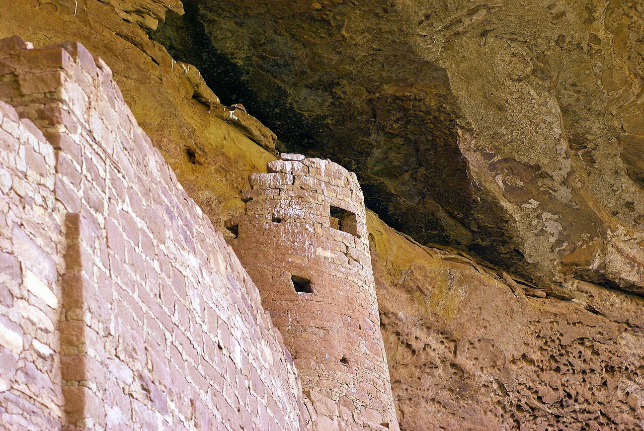 cliff palace tower, ruin, anasazi, mesa, verde, national, nature, park, southwest, ancient, desert, indian, historic, old, colorado, architecture, building, famous, pueblo, buildings, cliff, palace, puebloan