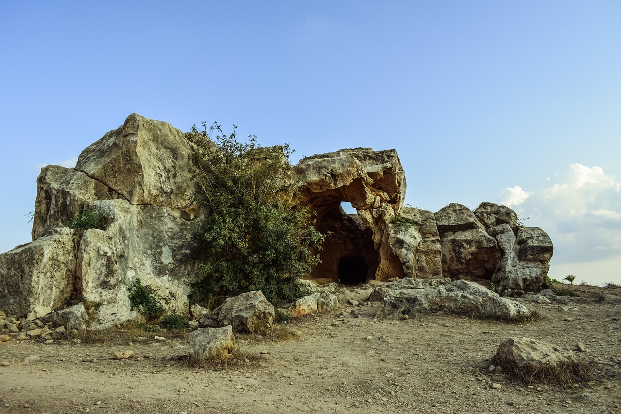 cyprus, paphos, tombs of the kings, archaeology, archaeological, historic, stone, ancient, unesco heritage site